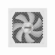 Fuente De Poder Msi Mag A1000gl Pcie5 White 1000 W, Atx 3.1, 80 Plus Gold, Fully-modular, Blanco